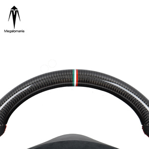 Volante in fibra di carbonio per <span class=keywords><strong>Maserati</strong></span> Grancabrio <span class=keywords><strong>Granturismo</strong></span> 4.2 4.7 ruota in fibra di carbonio 2011 2004 Custom - Product Image 2