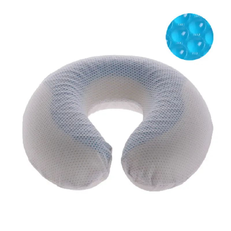 Almohadas de espuma con memoria espacial de rebote lento suave, almohada de viaje, cuello sólido, cuidado de la salud Cervical, almohada en forma de U