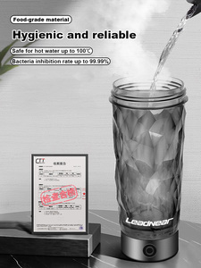 Vaso Mezclador Libre de BPA Tritan+PP |   Batidora Portátil Recargable para Uso en Casa y Gimnasio |   Vaso Reutilizable y Duradero para Proteínas - Product Image 4