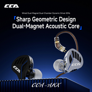CCA AKX 新款 1DD 入耳式音乐有线耳机监听 HIFI 耳机安卓游戏运动低音耳塞 3.5MM/TYPE C - Product Image 2