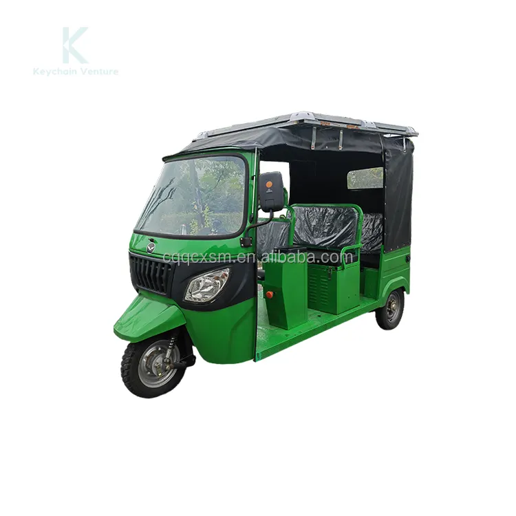 Triciclo de pasajeros, coche eléctrico de 3 ruedas, vehículos eléctricos de 6 asientos para adultos