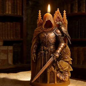 Moldes de silicona YS Knight and Crow para velas, moldes retro de yeso para decoración, moldes de fundición para bricolaje, suministros para hacer velas de aromaterapia - Product Image 3