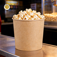 Seau à popcorn en papier de haute qualité OOLIMAPACK, emballage jetable pour popcorn