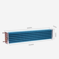 Evaporador CDDQ para Vitrina Refrigerada, Serpentín de Cobre de 10mm, Aletas de Aluminio Hidrófilas, Enfriador de Aire