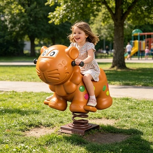 Cheval à bascule en plastique pour extérieur, motif animal de ferme, pour maternelle et parc communautaire - Product Image 5