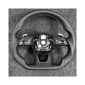 <span class=keywords><strong>Volante</strong></span> deportivo de carbono M de cuero perforado negro para <span class=keywords><strong>Audi</strong></span> B8 B9 R8 A3 <span class=keywords><strong>A4</strong></span> A5 A6 A7 A8 Q5 Q7 MK3 TTRS TTS S3 de alta calidad - Product Image 2