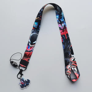 Cordon de cou pour téléphone portable à thème Anime et Dessin animé, avec motifs Marvel Spider-Man, US Army, Batman, par transfert thermique - Product Image 6