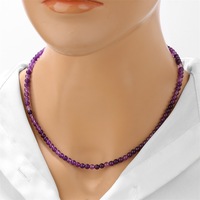 Collier de clavicule Bestie au design unique, transfrontalier, avec perles de pierre de 4 mm et chaîne à fermoir à vis, emballé sur carte, haut de gamme, ambiance estivale, sportif