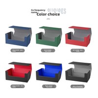 Boîte de rangement pour cartes personnalisable en gros, en cuir PU, avec aimant puissant, pour plus de 100 cartes à simple pochette, pour collectionneurs de TCG