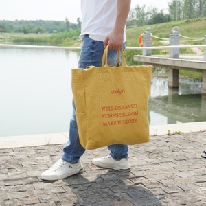 Wholesale Custom OEM Reusable Shopping Large Capacity <b>Handbags</b> Custom Print Logo for Women Tote Bag - Product Image 2