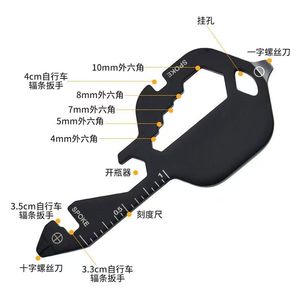 Cross-border hot-selling stainless steel 13-function key punching <b>tool</b> card, outdoor portable multi-purpose key wrench <b>tool</b> - Product Image 2