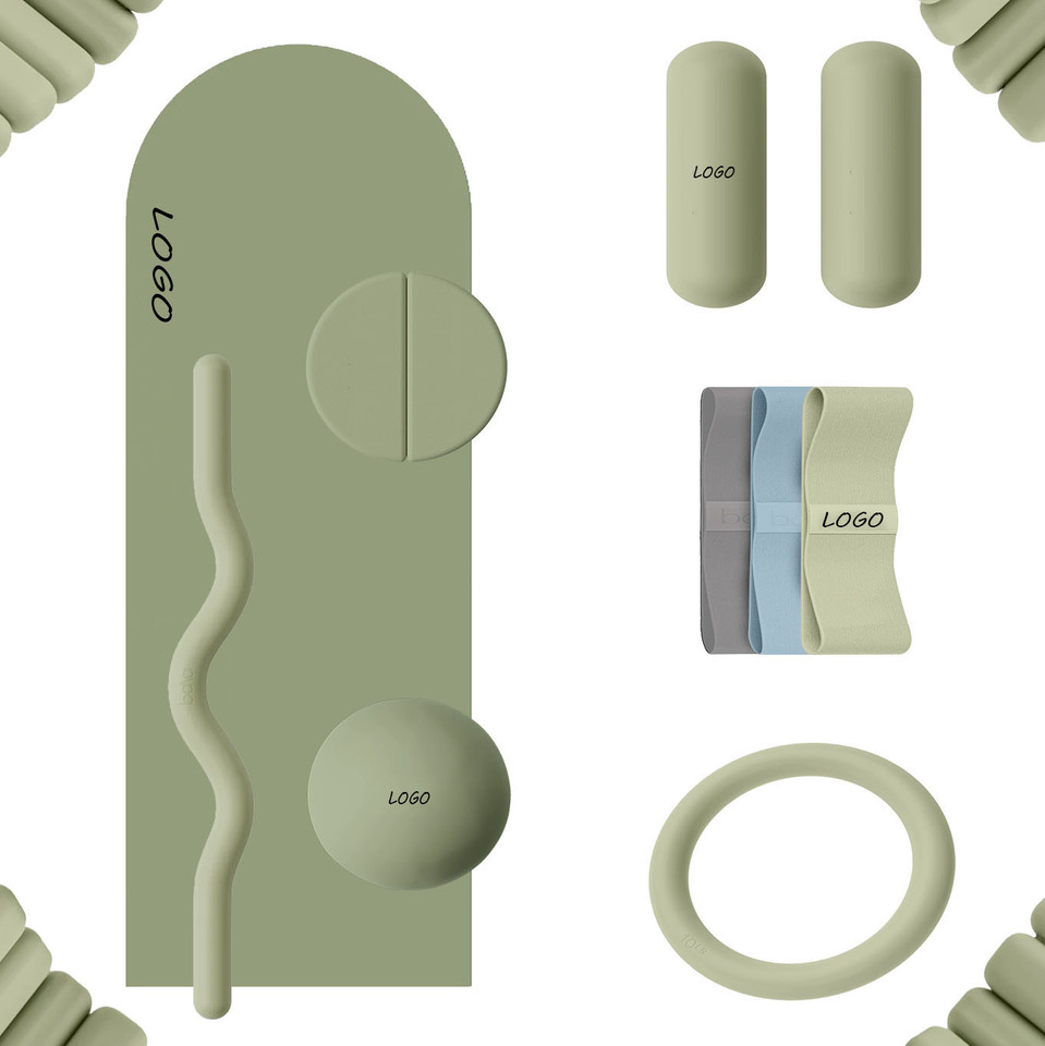 Zjfit Home Gym Fitness Silicone Weight Dumbbell Yoga Set With Barbell Ankle Weight Yoga Mat & Ball-eco-friendly & Durable