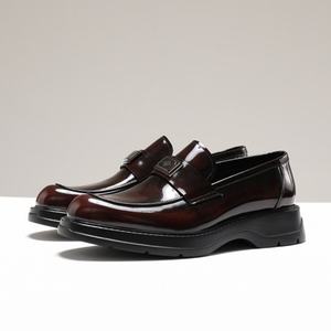 Zapatos Casuales de Oficina de Negocios, Hechos a Mano, de Cuero Genuino, de Alta Calidad y a la Moda, Estilo Slip-On, Evergreen - Product Image 2