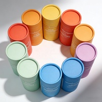 Emballage de tube en papier rond en carton kraft de qualité alimentaire avec logo personnalisé biodégradable pour capsules
