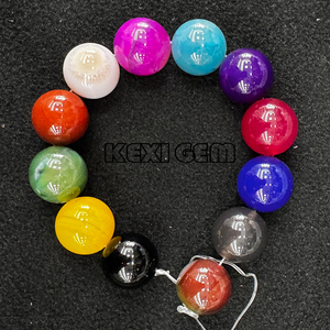 Wholesale 20mm Mix Color Natural Agate <strong>Stone</strong> <strong>Beads</strong> 7 Chakra Energy Power Large Natural Healing <strong>Stone</strong> <strong>Beads</strong> for Jewelry Making - Product Image 3