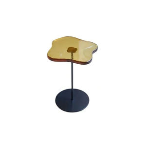 Table d'appoint en métal de style moderne Table d'appoint ronde <span class=keywords><strong>transparente</strong></span> en acrylique coloré Table d'appoint en plexiglas - Product Image 6