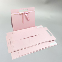 Boîtes cadeaux portables triangulaires avec poignée en ruban, boîtes à friandises pour les faveurs de mariage, les cadeaux d'anniversaire, les souvenirs pour les invités, sacs d'emballage