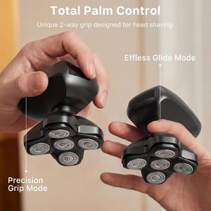 Afeitadora Eléctrica C2 para Hombres Calvos, Kit de Afeitadora Eléctrica con Estación de Limpieza y Carga Inteligente - Product Image 4