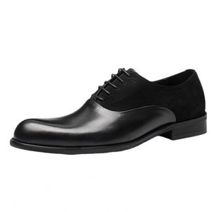 Formal Men's Oxford <b>Shoes</b> Genuine Leather Midsole Waterproof Breathable <b>Height</b> <b>Increasing</b> Casual Handmade <b>Shoes</b> - Product Image 3