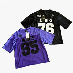 Maillot de sport tendance personnalisable avec logo, vêtements de sport en maille brodée, maillot papillon, t-shirt décontracté à manches courtes - Product Image 3