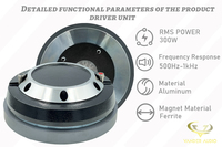 Driver Kompresi Vander Audio MAX 600W RMS 300W Phenolic 4 Inch Voice Coil 2" Throat dengan Loudspeaker 111dB