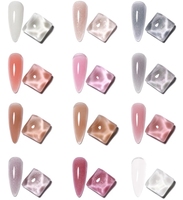 PJ- 41 Marque privée Constructeur d'extension de gel pour ongles Vernis à haute transparence Constructeur de gel indolore pour ongles Vernis gel super brillant