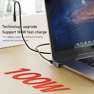 Adaptador magnético USB C de alta calidad 40Gbps Tipo-C PD 100W Adaptador de carga rápida Conector Tipo C Convertidor macho a hembra 8K - Product Image 6