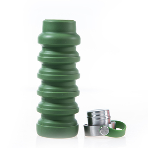 Botella de Agua Plegable Reutilizable de Silicona Portátil para Deportes y Viajes, Venta al Por Mayor - Product Image 3