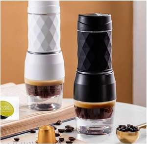 <span class=keywords><strong>Cafetera</strong></span> 3 en 1, <span class=keywords><strong>cápsulas</strong></span> compatibles y café molido, máquina de espresso Manual, prensa manual, <span class=keywords><strong>cafetera</strong></span> portátil clásica para viajes - Product Image 3