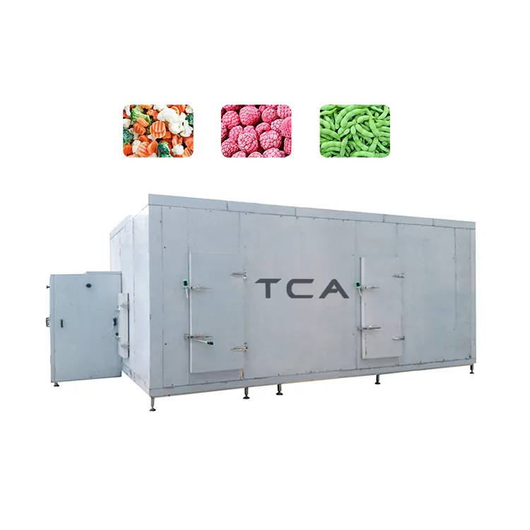 TCA工場野菜と果物の冷凍ライン冷却急速冷凍トンネル機急速冷凍用