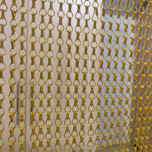 Divisor de Habitaciones de Malla de Aluminio Color Oro Rosa, Malla Metálica Decorativa Moderna para Boutique y Estudio - Product Image 1