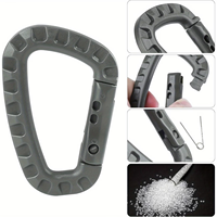 Mousqueton tactique en plastique pour extérieur, crochet de suspension pour camping, randonnée, accessoire de sac de voyage
