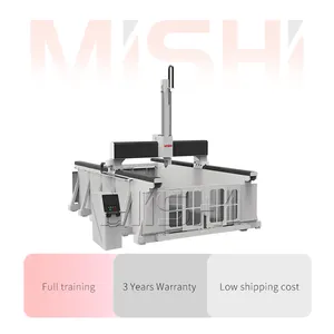 MISHI China Good Price 4 Axis 5 Axis CNC Router Swing Spindle 3D CNC Foam Styrofoam Cutting Machines With Rotary