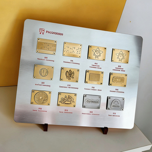 Cetakan Embossing Hot Foil dari Plat Aluminium dan Plat Magnesium Desain Kustom, Berbagai Pola untuk Stempel DIY - Product Image 1