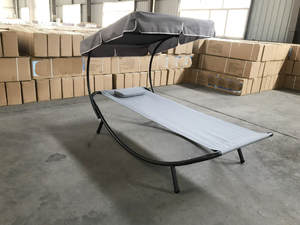 Columpio de 2 plazas para jardín y patio con 2 <span class=keywords><strong>ruedas</strong></span> y dosel, muebles de exterior, tumbona Doble - Product Image 5