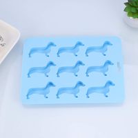 Mini plateau à glaçons en silicone écologique Moule à crème glacée pour chien facile à utiliser en forme de tasse pour réfrigérateur-congélateur et fête