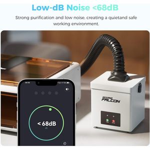 Purificateur d'air portable Creality Falcon, filtration à 2 couches, taux de purification de 99,97 %, faible niveau sonore - Product Image 5