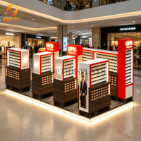 Kiosque de présentation de lunettes de soleil écologiques pour la décoration de magasin, design de kiosque de lunettes de mode