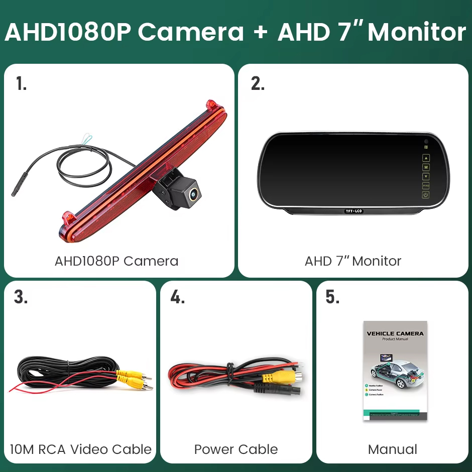 Cámara con monitor de 7 pulgadas