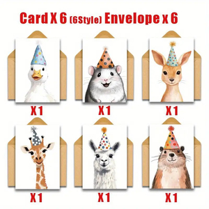 <span class=keywords><strong>Carte</strong></span> de vœux de joyeux anniversaire personnalisée actuelle pour enfants Animal <span class=keywords><strong>Photo</strong></span> ensemble de cartes de vœux de joyeux anniversaire paquet de cartes de valeur pour les enfants - Product Image 3