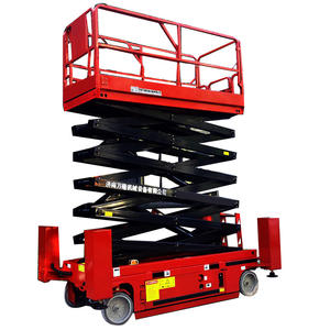 Производитель, лидер продаж, мощность аккумулятора 8 м 10 м 12 м 14 м самоходная ножничная подъемная платформа - Product Image 4