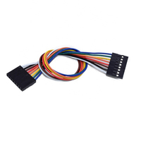 كابل توصيل دوبونت مسطح مخصص ذكر إلى ذكر 2P 2 Pin 7P بمسافة بينية 2.54 مم بطول 40 سم من مادة PVC للاستخدام في الدراجات النارية والسيارات والإلكترونيات