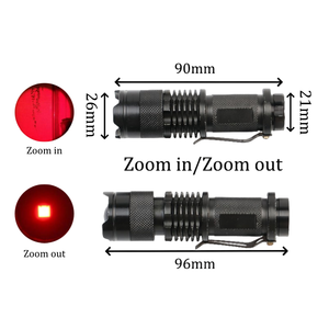 <span class=keywords><strong>Mini</strong></span> EDC xách tay chiến thuật hợp kim nhôm dài phạm vi SOS 625nm ánh sáng màu đỏ <span class=keywords><strong>Led</strong></span> giá rẻ đèn pin cho đêm quan sát - Product Image 4