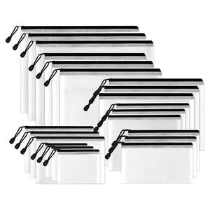 दस्तावेज़ जाल के लिए वाटरप्रूफ प्लास्टिक दस्तावेज पाउच कस्टम फ़ाइल फ़ोल्डर के लिए पारदर्शी दस्तावेज़ आयोजक बैग - Product Image 1