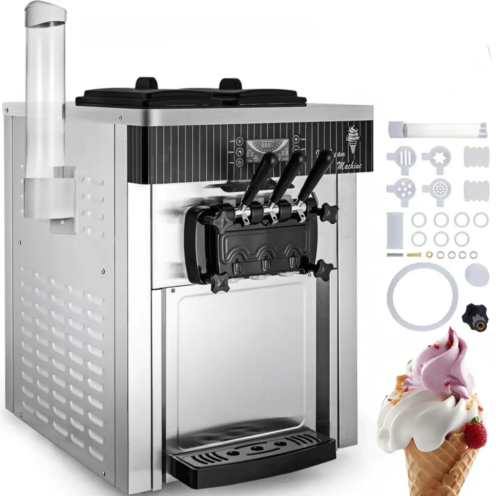 Машина для производства мягкого мороженого WeWork с тремя ароматами, машина для производства мягкого мороженого по заводской цене