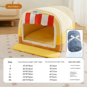 Casita para perros grande y moderna con aislamiento y cama lavable desmontable para un alojamiento cálido al aire libre para mascotas durante todo el año - Product Image 2