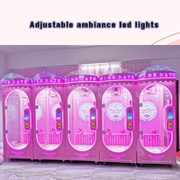 Machine à griffes multicolores à monnayeur, certifiée CE anglaise, puissance 200W, pour la vente en gros, pour la distribution de jouets en peluche et de cadeaux surprise, idéale pour les petites entreprises