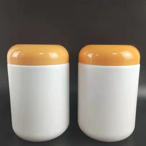 Hot selling 500ml food-grade plastic PE white milk protein powder bucket