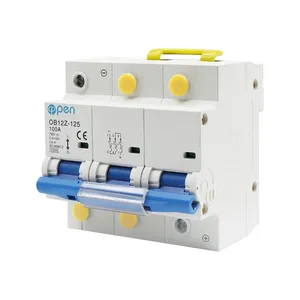 Bộ Ngắt Mạch Mini PV MCB DC 1000V Năng Lượng Mặt Trời Điện Mở Công Tắc Phát Điện Quang Điện 3P 100A 400V 50A 63A 125A