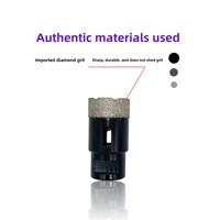 Outils diamantés en pierre de granit M14 brasés sous vide mèche de coupe scie cloche pour carrelage sec jeu de forets à noyau de diamant